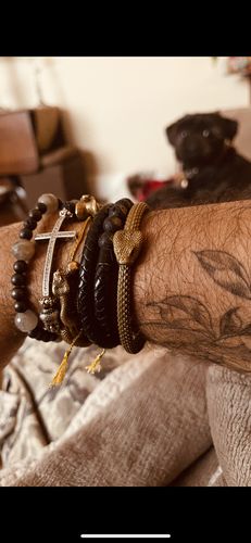 Customer photo review of Snake Cuff Bracelet