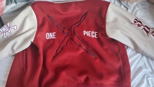 Customer photo review of One Piece Varsity Jacket