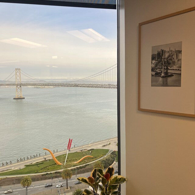 Customer photo review of View of the Bay Bridge under construction and San Francisco skyline, 1934