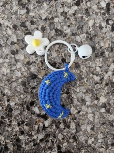 Customer photo review of Celestial Knitted Keychains