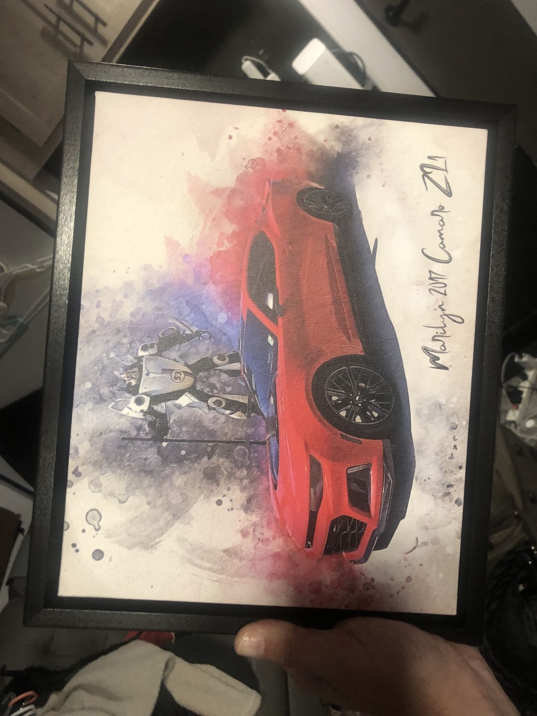 Customer photo review of Personalized Car photo Painting