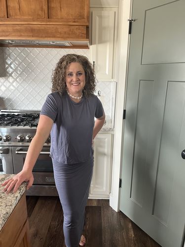 Customer photo review of Brigitte Brianna Motion Tee & Runaround Skirt Set