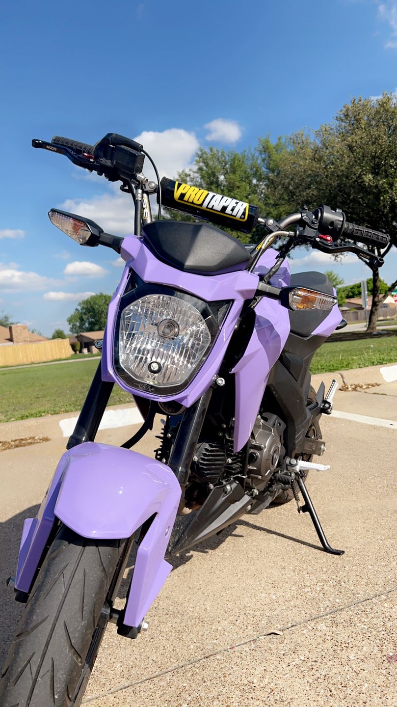 Customer photo review of Super Glossy Lavender Purple Vinyl Wrap