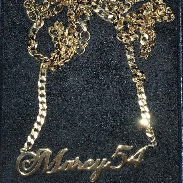 Customer photo review of Personalized Name Necklace