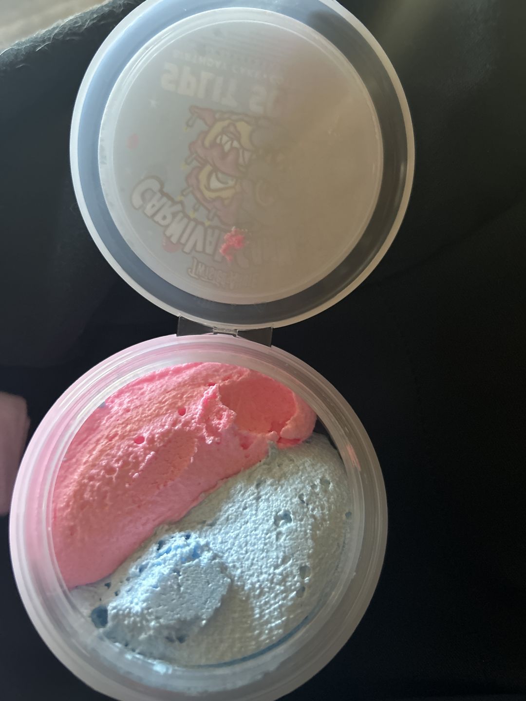 Customer photo review of Carnival Cannibal Split Scrub (Birthday Cake & Cotton Candy)