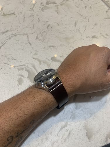 Customer photo review of Jedburgh Leather Watch Strap