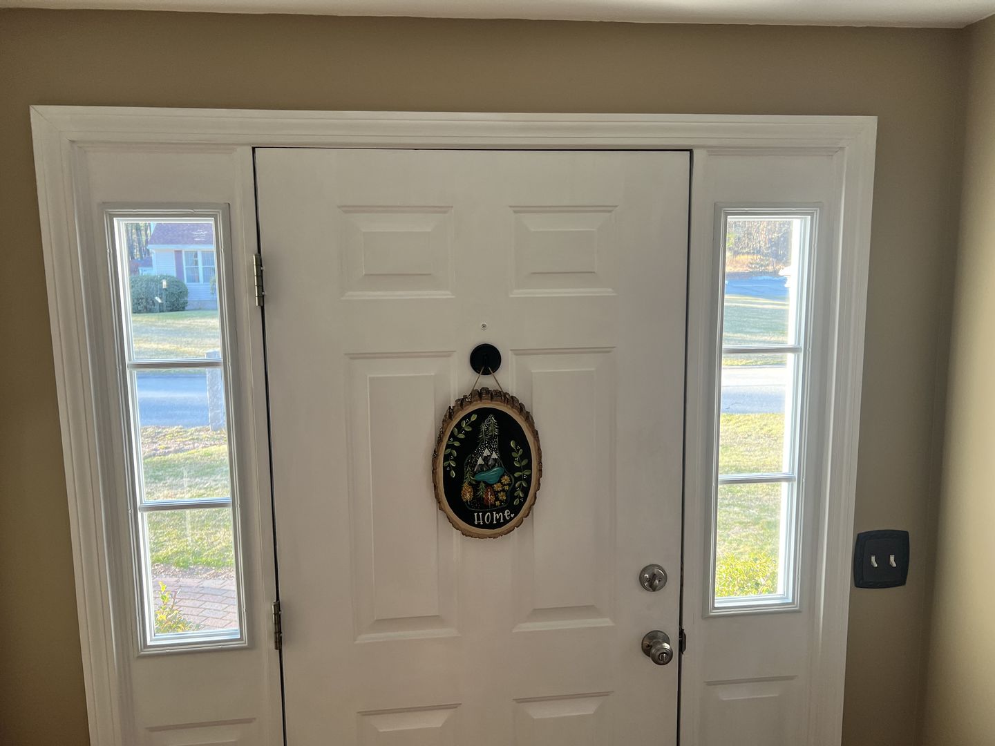 Customer photo review of Clear 3 Lite Glass and Frame Kit (Half Sidelite 10" x 38" Frame Size)