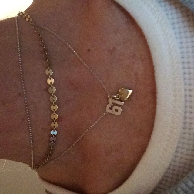 Customer photo review of Custom Number Necklace
