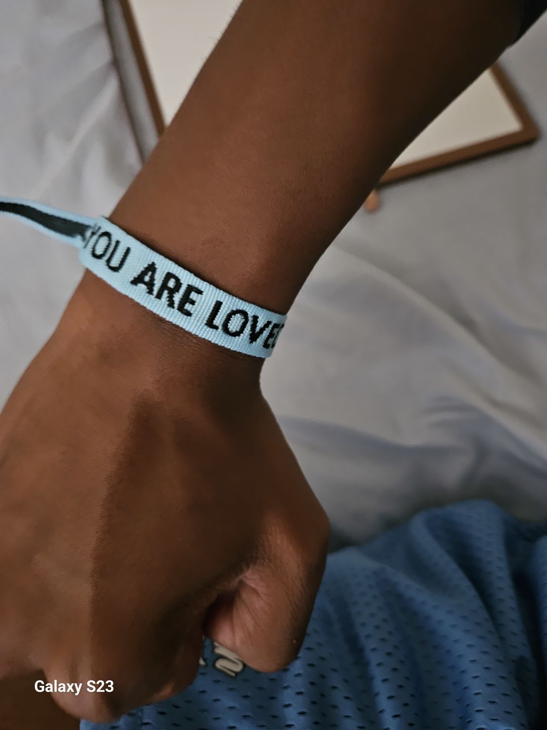 Customer photo review of You Are Loved Bracelet