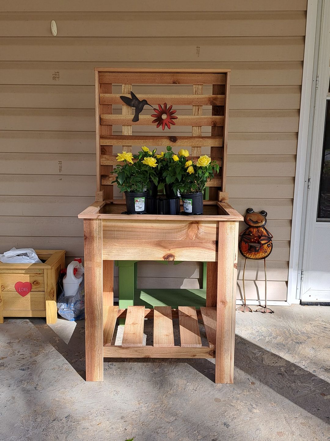 Customer photo review of Unfinished Wood Hummingbird Shape - Bird Animal - Craft - up to 24" DIY