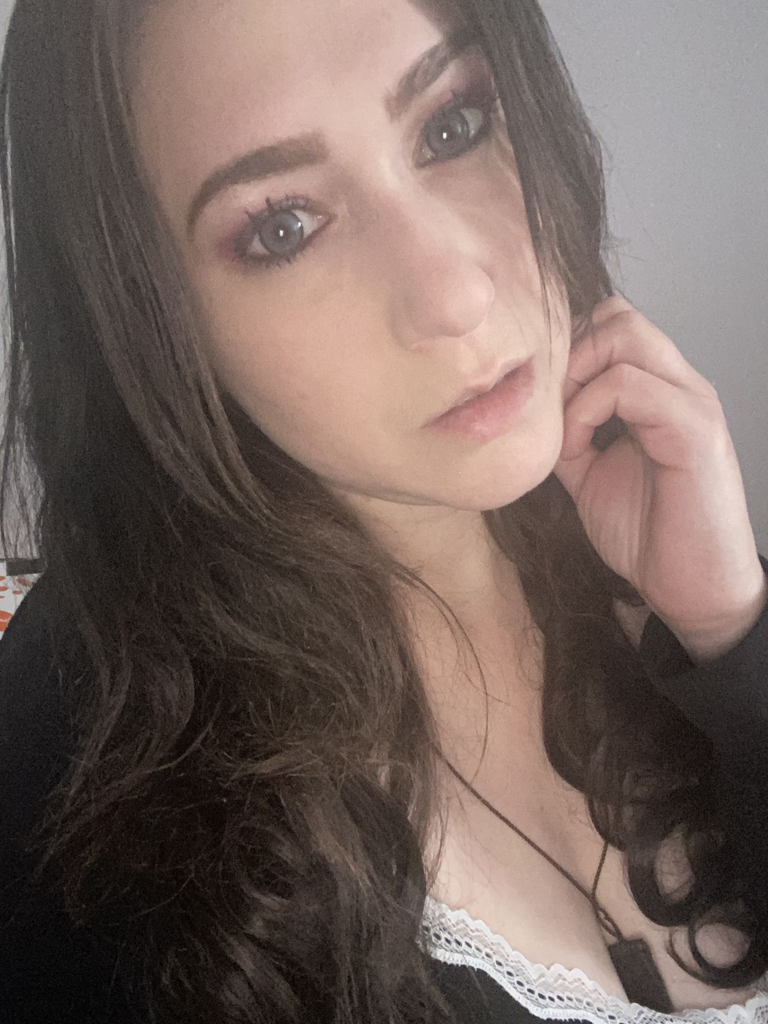 Customer photo review of Norko Blue Prescription Colored Contact Lenses