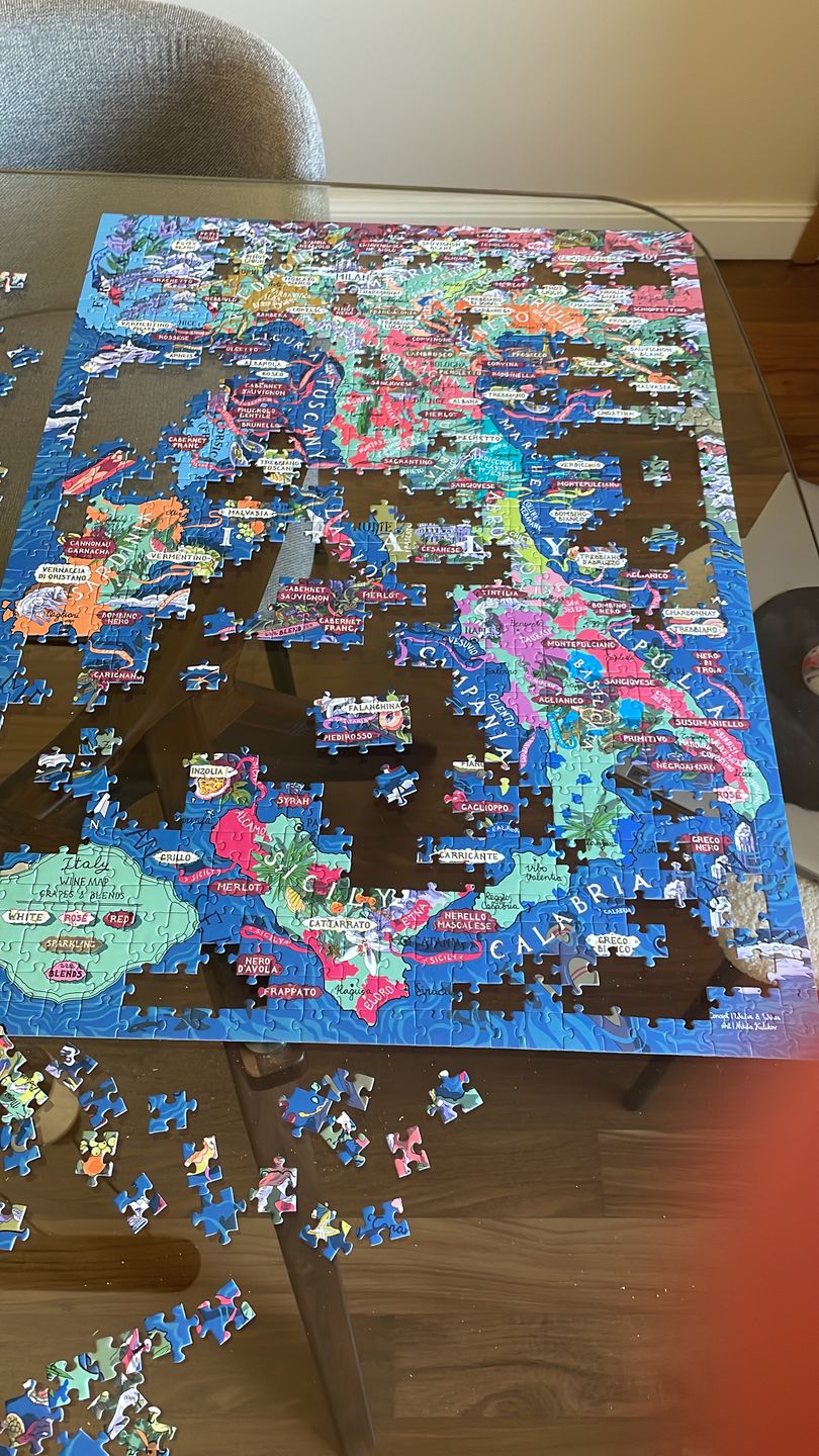 Customer photo review of Wine Puzzle - Italy