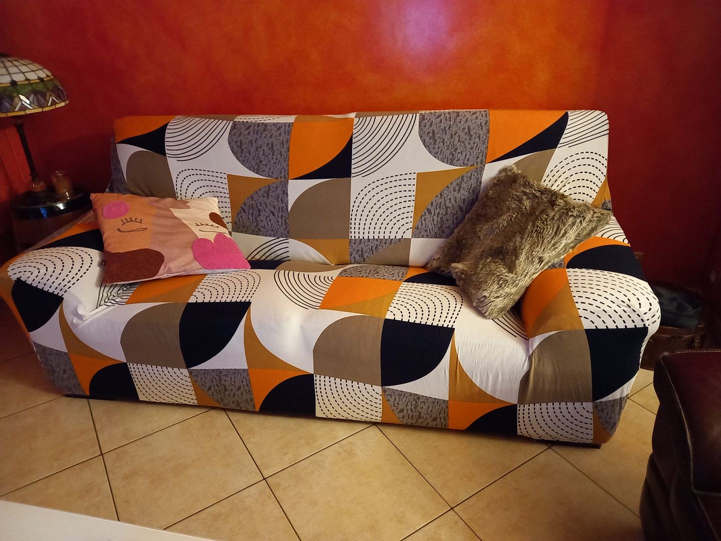Customer photo review of Vintage - Housses Extensibles de Fauteuil et Canapé