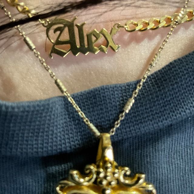 Customer photo review of Personalized Name Necklace