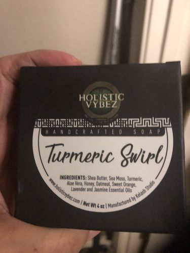 Customer photo review of TURMERIC SWIRL - Sea Moss Body Soap