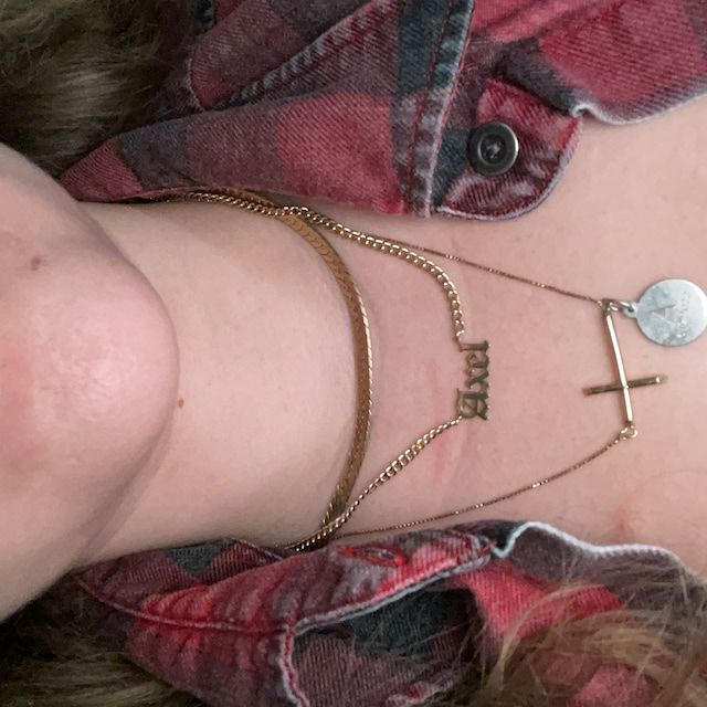Customer photo review of Personalized Name Necklace