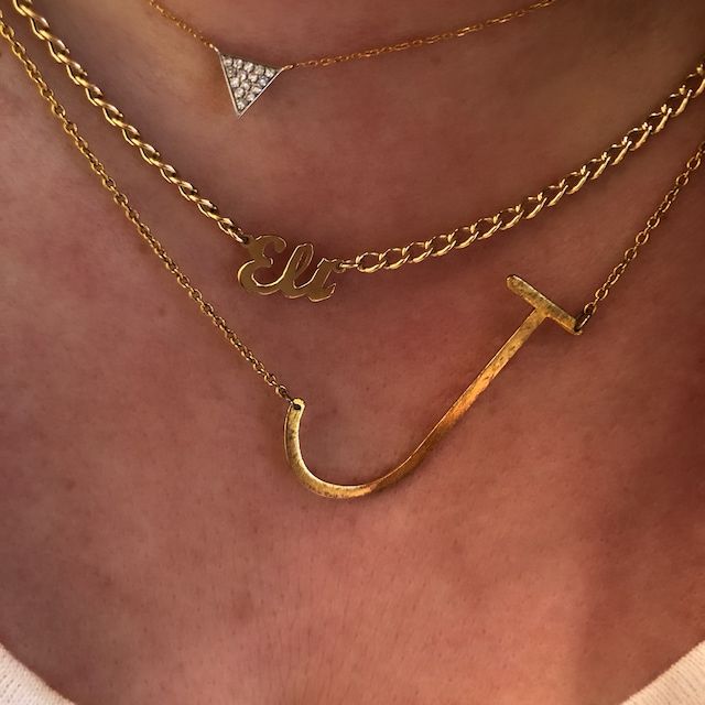 Customer photo review of Personalized Name Necklace