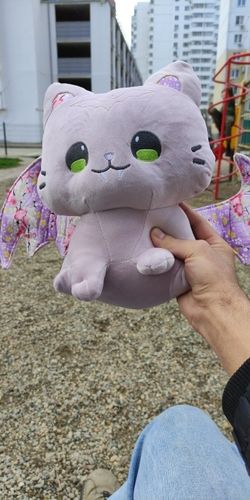 Customer photo review of Peluche Dragon<br> Chat Ailé