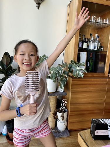 Customer photo review of Scream-Free™ Detangling Hair Brush: Maxi Twin Pack