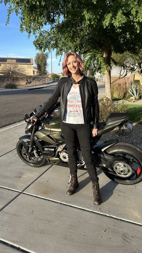 Customer photo review of Voyager Moto Jeans Washed Black