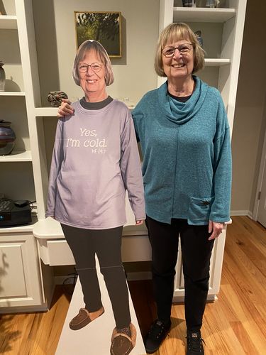 Customer photo review of Personalized Cardboard Cutouts | Custom Life Size Cutout