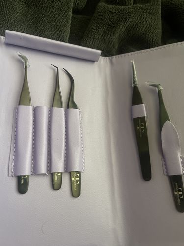Customer photo review of NOIR FIBER TIP TWEEZER KIT