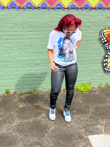 Customer photo review of S.H Unisex Shirt Match Jordan 4 White Oreo "Tech White"