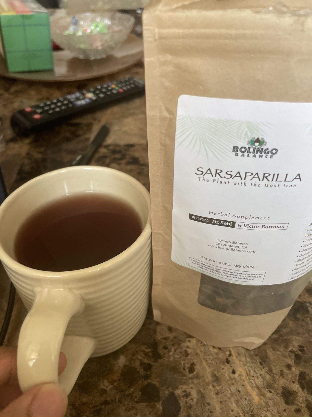 Customer photo review of RAW SARSAPARILLA