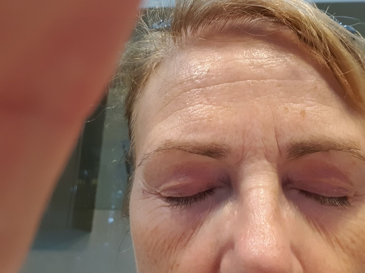 Customer photo review of Purely Lashes Lash Growth Serum