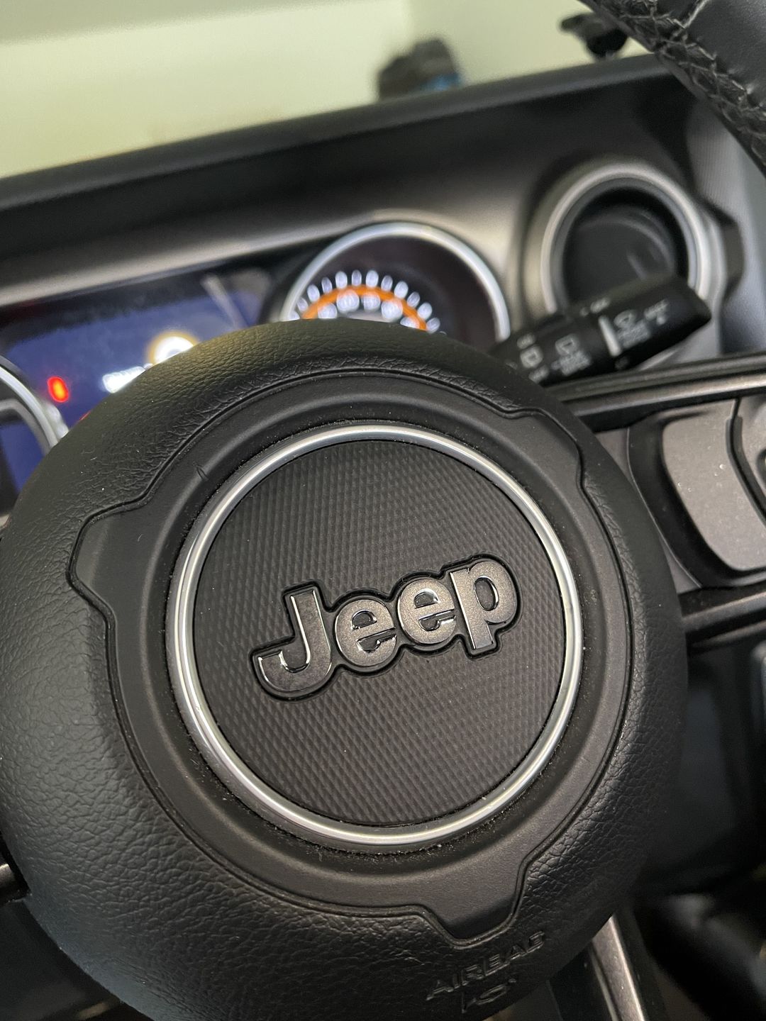 Customer photo review of Animal Print Steering Wheel Decal for Jeep