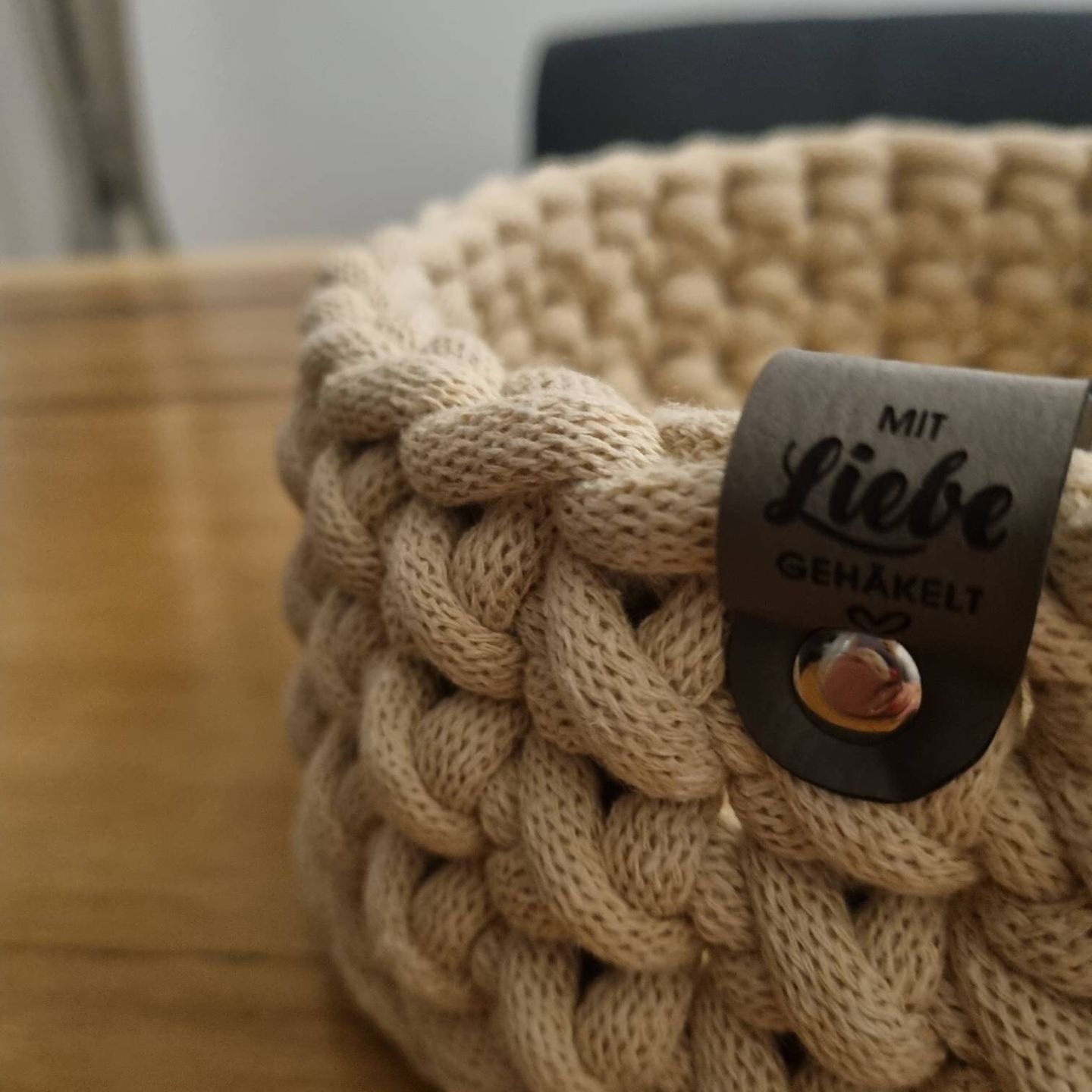Customer photo review of Label "Mit Liebe gehäkelt" mit Herzsymbol- verschiedene Farben - CS0002