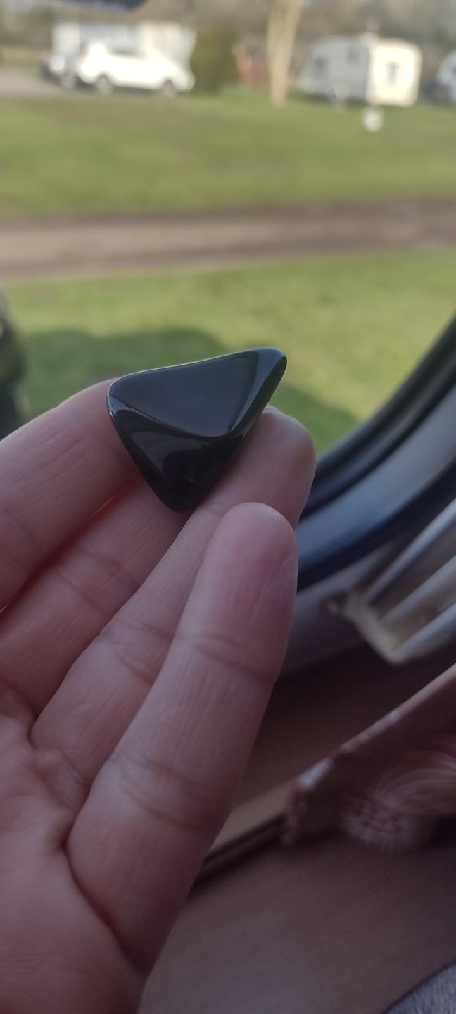 Customer photo review of Black tourmaline - Tumblestone