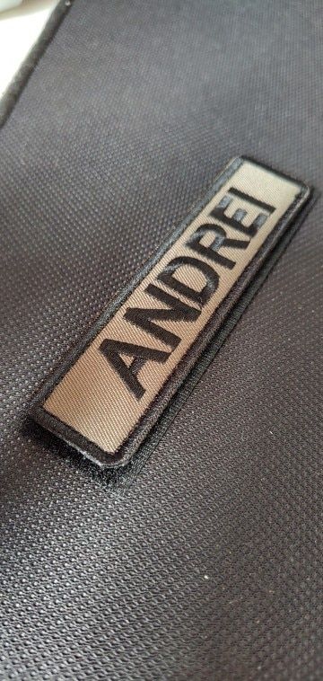 Customer photo review of Bande patronymique militaire personnalisée