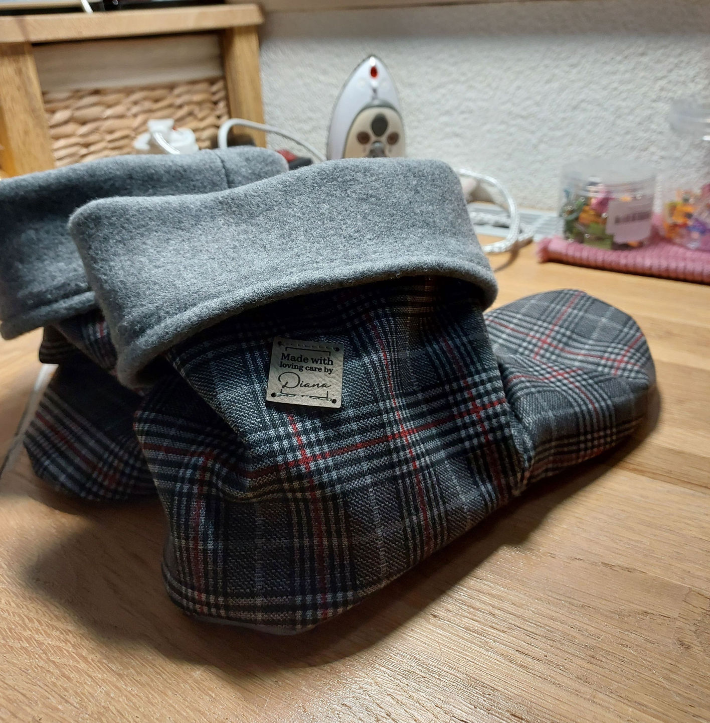Customer photo review of Kunstleder Labels personalisiert mit Name oder Logo