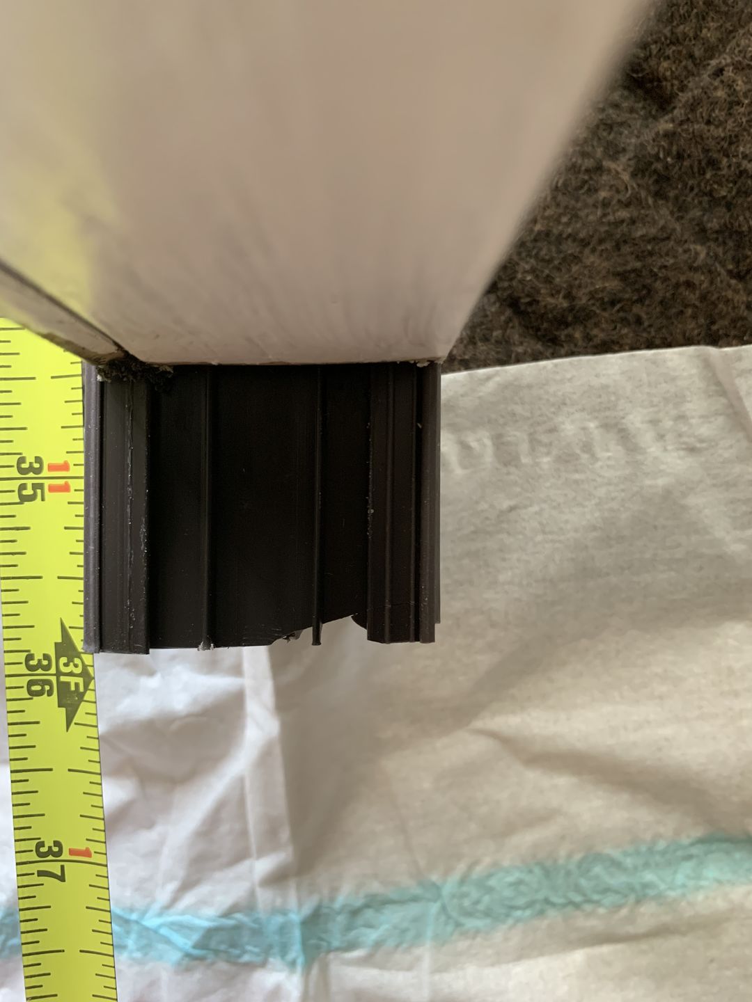Customer photo review of 36" Taylor Slide-On Door Sweep