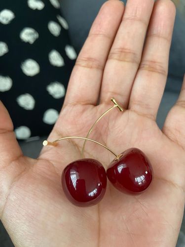 Customer photo review of Faisly™ - Cherry Earrings