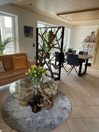 Customer photo review of MAZE Raumteiler Teakholz 120cm x 180cm