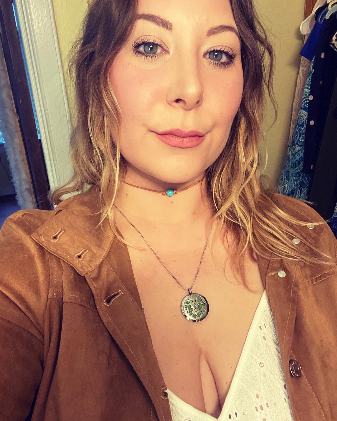 Customer photo review of Precious Turquoise Choker Necklace