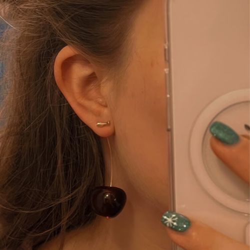 Customer photo review of Faisly™ - Cherry Earrings
