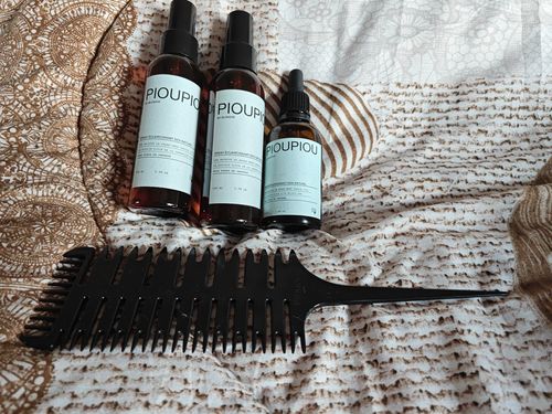 Customer photo review of Nos coffrets soins pour des cheveux rayonnants en moins de 5 minutes
