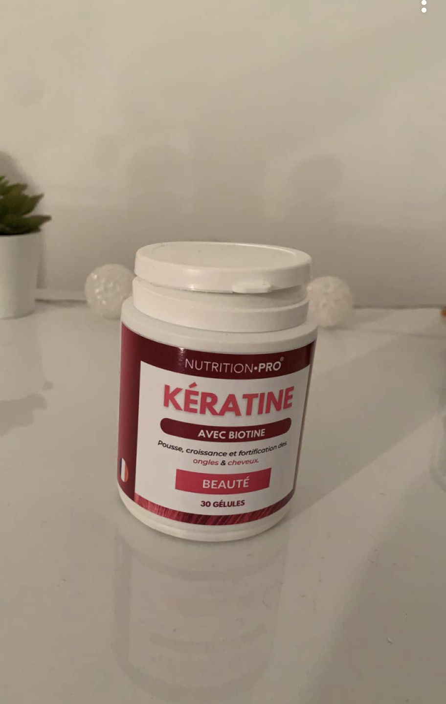 Customer photo review of KÉRATINE • BIOTINE - 30 GÉLULES