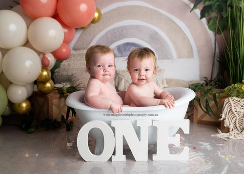 Customer photo review of Kate Mother's Day Boho Rainbow Decorated Big Backdrop Designed by Mandy Ringe Photography