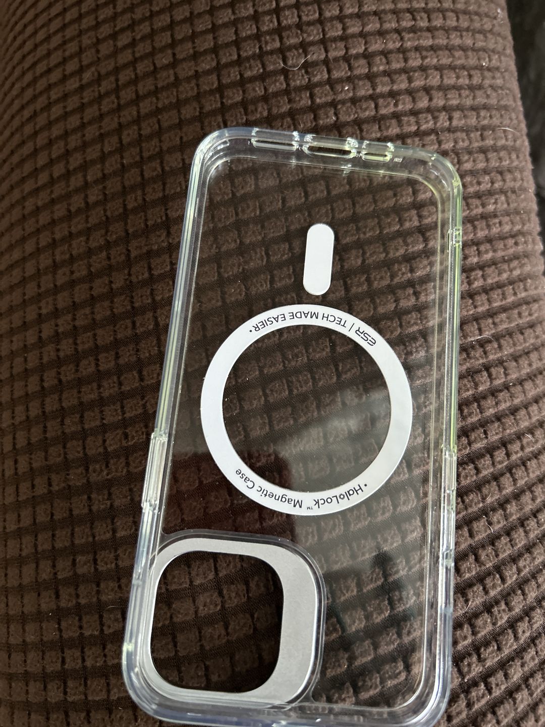 Customer photo review of Hybrid-Flex Kickstand Case for Apple iPhone 14 - Clear