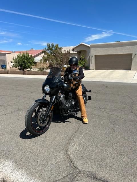 Customer photo review of Motorcycle Half Helmet Open Face Sun Visor DOT Approved