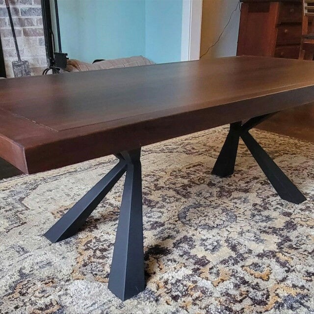 Customer photo review of Metal Bench Legs - 125 Kheops - 16H inch - Set of 2 pcs - Flowyline