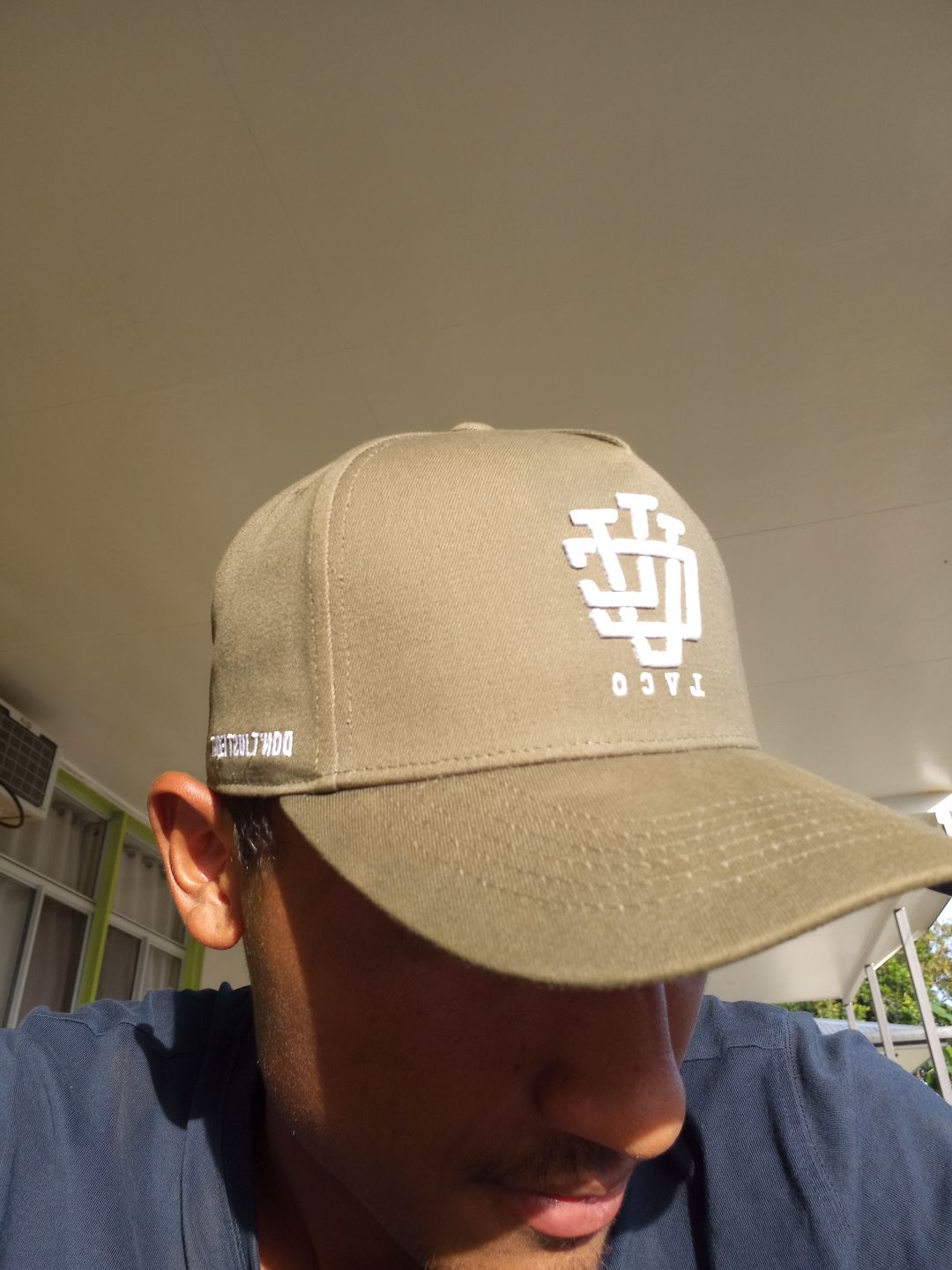 Customer photo review of LVCO "Khaki Green/White" A-Frame Snapback