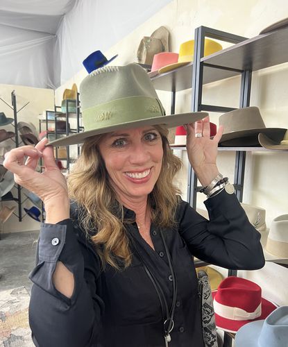 Customer photo review of Military Green Felt Hat
