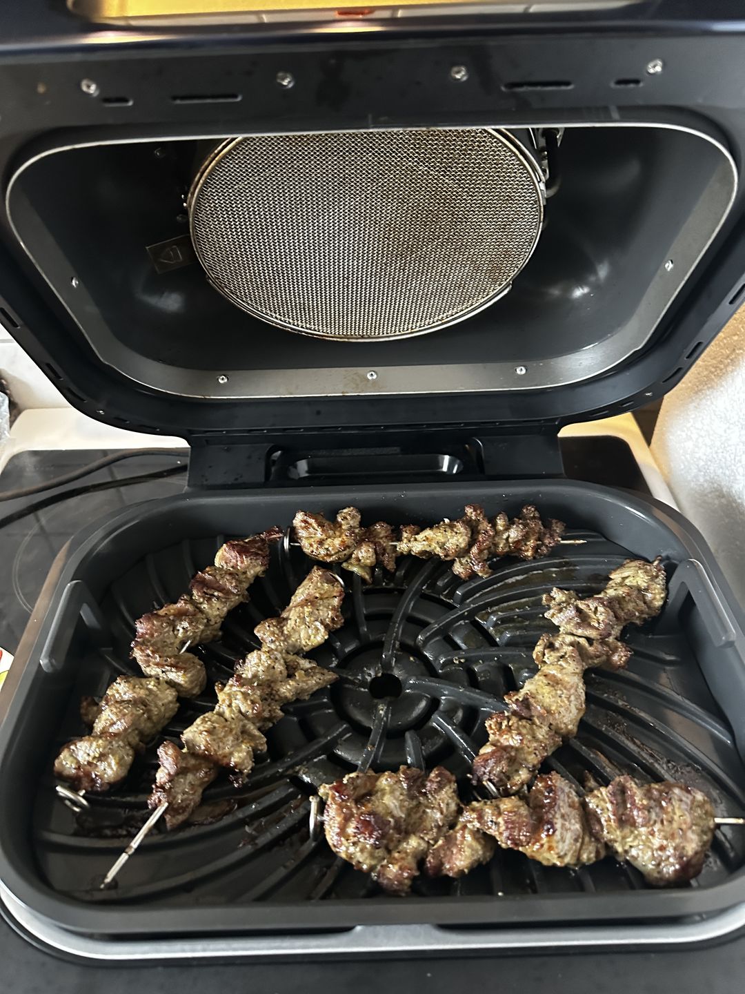 Customer photo review of Lamm-Schaschlik Knoblauch-Pfeffer – würzig mariniert aus der Keule | mySchaschlik