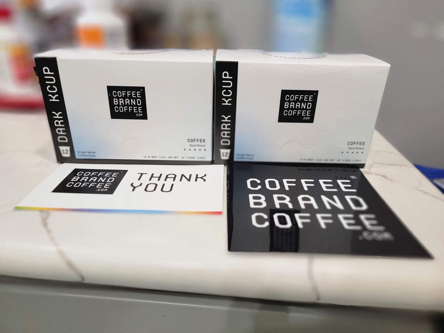 Customer photo review of Premium Dark Roast Kcups