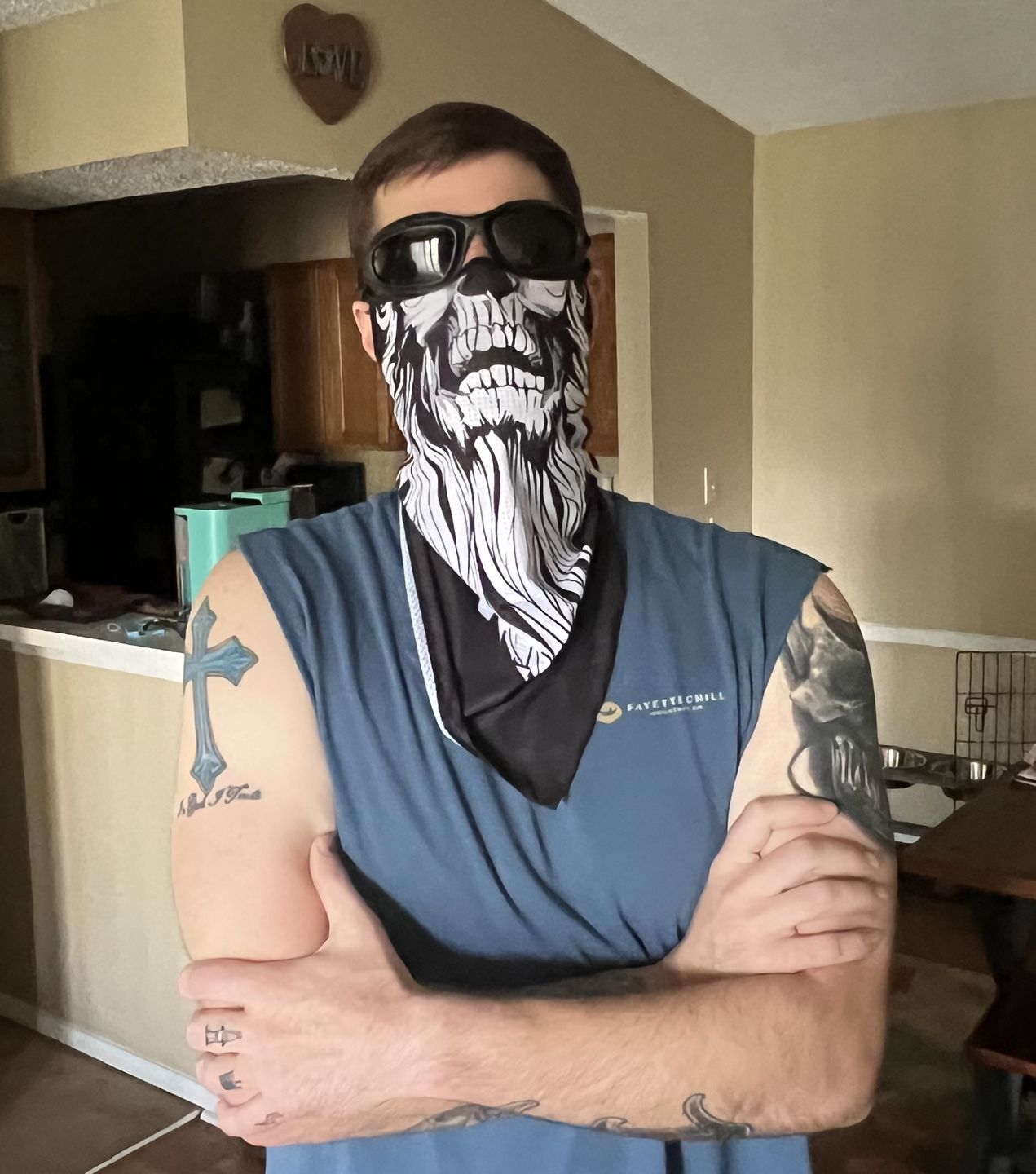 Customer photo review of Breathable UV-Block Neck Gaiter Bandana